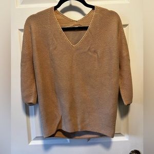 Tan cotton sweater